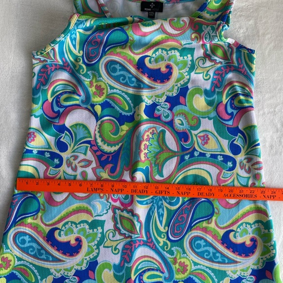Ronni Nicole Bright Multicolor Paisley Shift Summer Dress Women XXL 2X Beach - Picture 7 of 9
